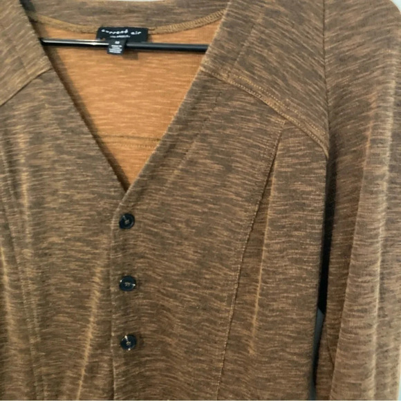 Anthropologie Current Air Heathered Orange Jumpsuit Medium - Picture 4 of 9